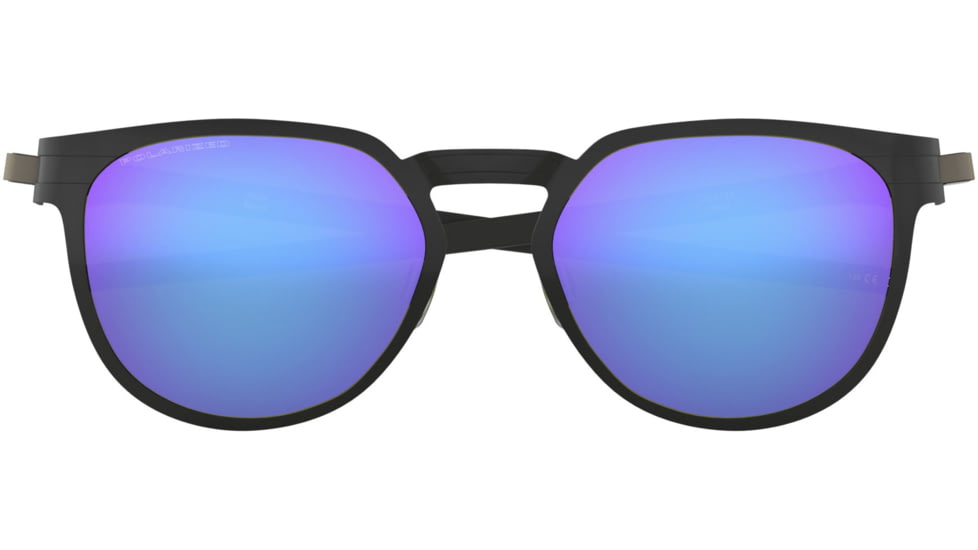 Oakley DIECUTTER OO4137 Sunglasses 413706-55 - Satin Black Frame, Violet Iridium Polarized Lenses