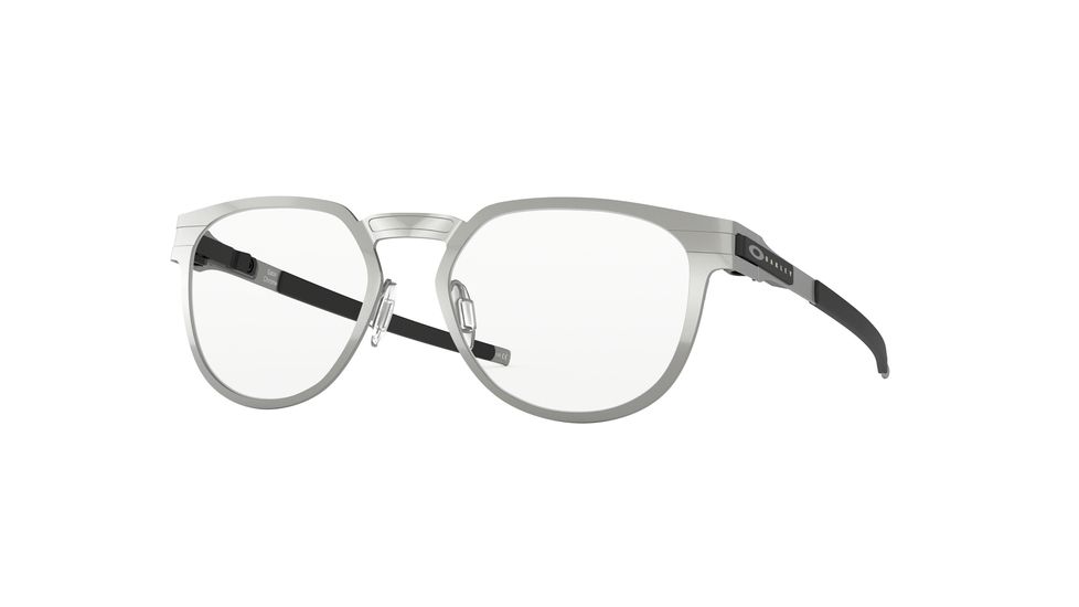 Oakley DIECUTTER RX OX3229 Eyeglass Frames 322903-50 - Satin Chrome Frame, Clear Lenses