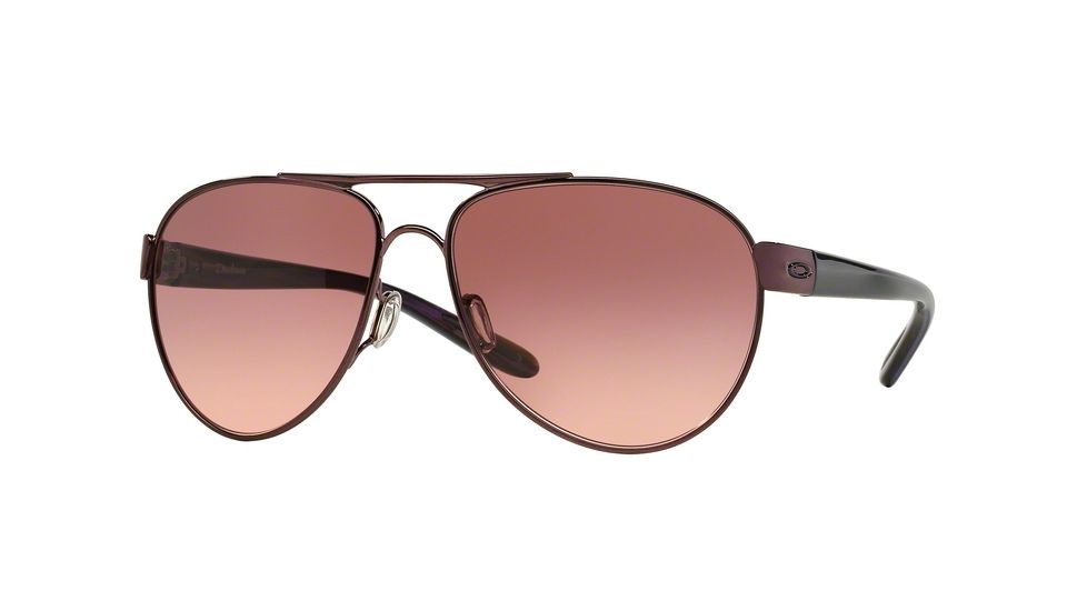 Oakley DISCLOSURE OO4110 Single Vision Prescription Sunglasses OO4110-411001-58 - Lens Diameter 58 mm, Frame Color Polished Blackberry