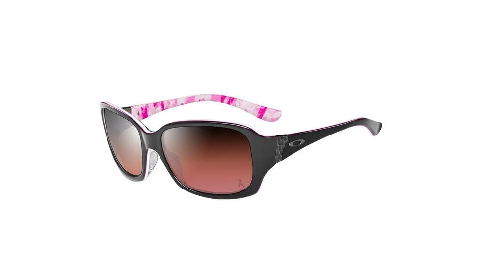 Oakley Discreet Sunglasses, Breast Cancer Ed, Polish Blk+Pink Frm, G40 Blk Grad OO2012-07