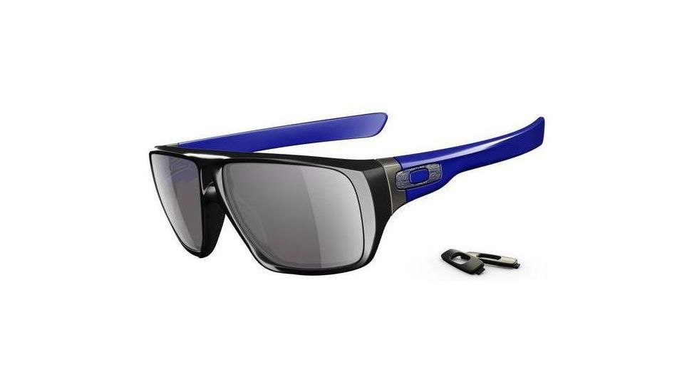 Oakley Dispatch Polished Black Frame w/ Grey Lenses Sunglasses OO9090-13
