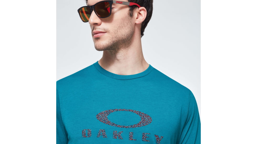 Oakley Dots Ellipse Short Sleeve Tee - Mens, Forest Town, Extra Small, FOA400260-74F-XS