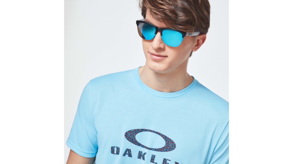 Oakley Dots Logo Ellipse Short Sleeve Tee - Mens, Aviator Blue, Small, FOA400260-6VB-S