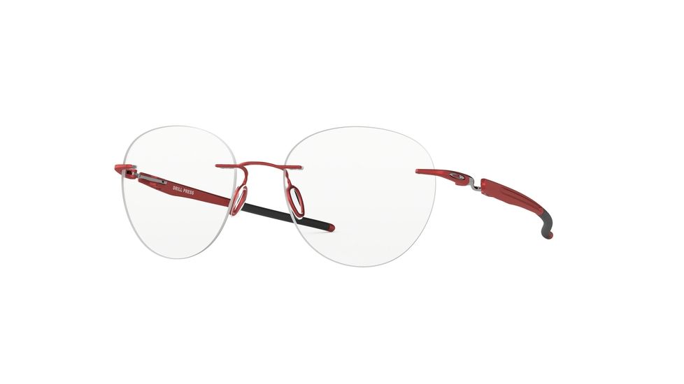 Oakley DRILL PRESS OX5143 Progressive Prescription Eyeglasses, 51mm, Satin Brick Red, OX5143-514304-51-PRO