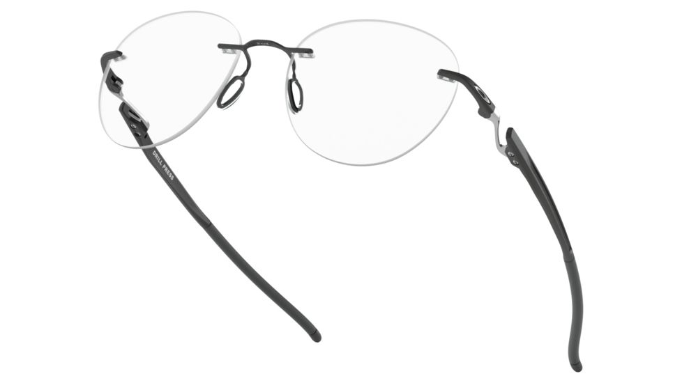 Oakley DRILL PRESS OX5143 Progressive Prescription Eyeglasses, 51mm, Satin Black, OX5143-514301-51-PRO