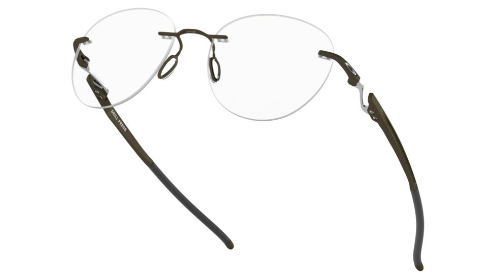 Oakley DRILL PRESS OX5143 Progressive Prescription Eyeglasses, 51mm, Pewter, OX5143-514302-51-PRO