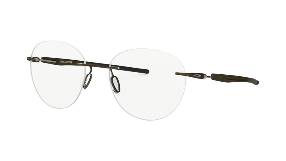 Oakley DRILL PRESS OX5143 Progressive Prescription Eyeglasses, 51mm, Pewter, OX5143-514302-51-PRO