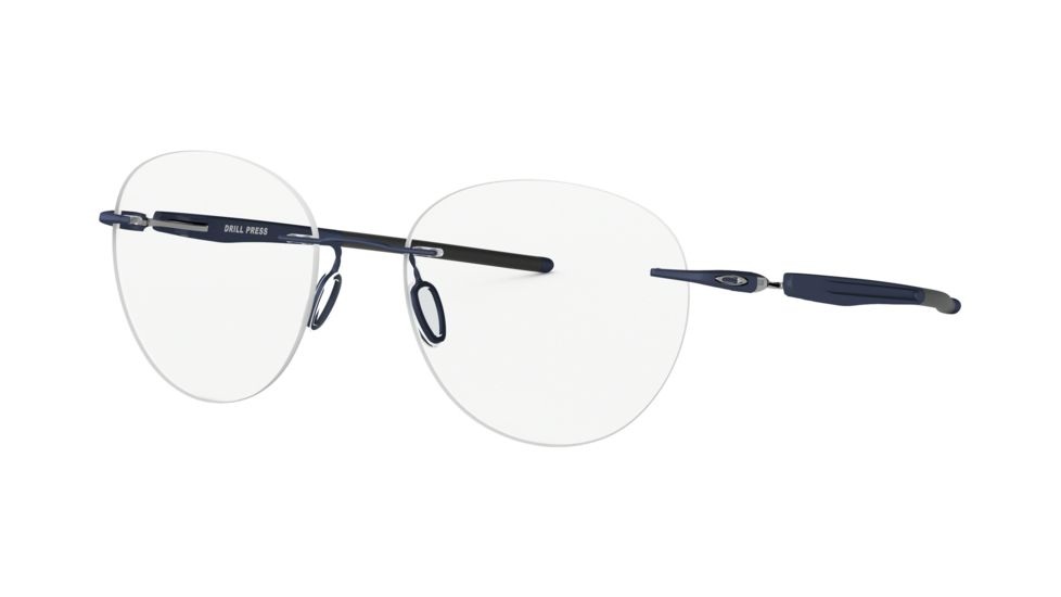 Oakley DRILL PRESS OX5143 Progressive Prescription Eyeglasses, 51mm, Matte Midnight, OX5143-514303-51-PRO
