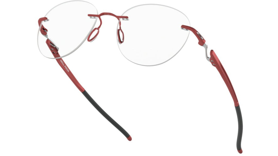 Oakley DRILL PRESS OX5143 Bifocal Prescription Eyeglasses, 51mm, Satin Brick Red, OX5143-514304-51-BI