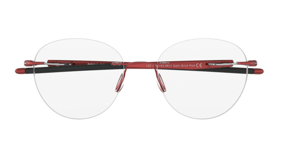 Oakley DRILL PRESS OX5143 Bifocal Prescription Eyeglasses, 51mm, Satin Brick Red, OX5143-514304-51-BI