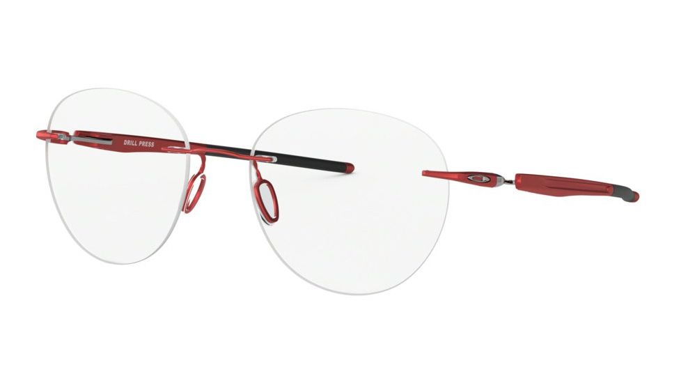 Oakley DRILL PRESS OX5143 Bifocal Prescription Eyeglasses, 51mm, Satin Brick Red, OX5143-514304-51-BI