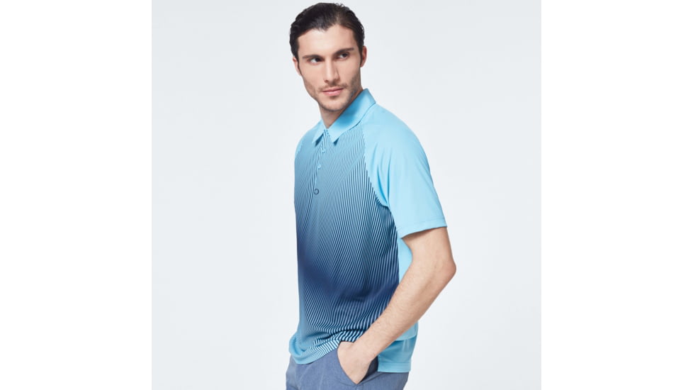 Oakley Dynamic Polo - Mens, Aviator Blue, Extra Large, FOA400125-6VB-XL