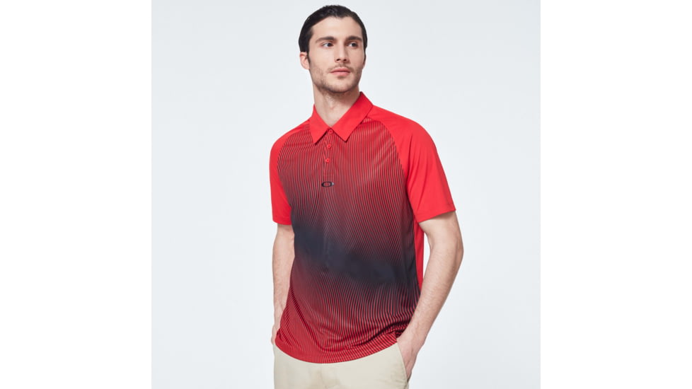 Oakley Dynamic Polo - Mens, High Risk Red, Extra Large, FOA400125-43A-XL
