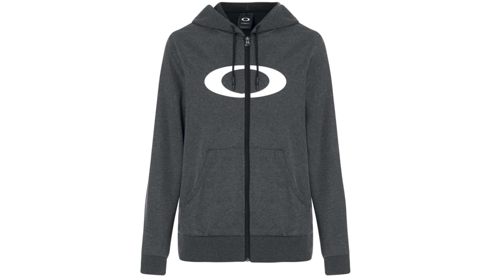 Oakley Ellipse Full Zip Hoodie - Mens, Blackout Light Heather, 3XL, 461644-02F-XXXL