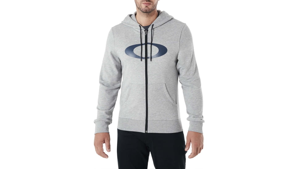 Oakley Ellipse Full Zip Hoodie - Mens, Granite Heather, 3XL, 461644-24L-XXXL