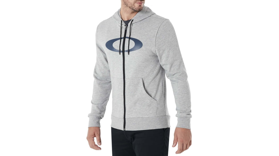 Oakley Ellipse Full Zip Hoodie - Mens, Granite Heather, 3XL, 461644-24L-XXXL