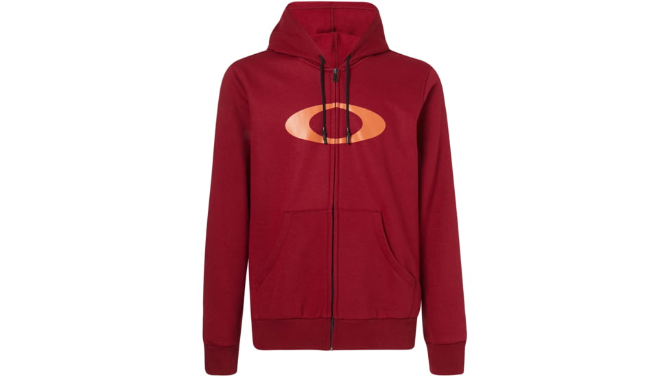 Oakley Ellipse Full Zip Hoodie - Mens, Raspberry, Small, 461644-45A-S