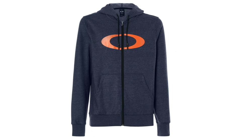 Oakley Ellipse Fz Hoodie - Mens, Fathom Heather, Extra Large, 461644-6AE-XL