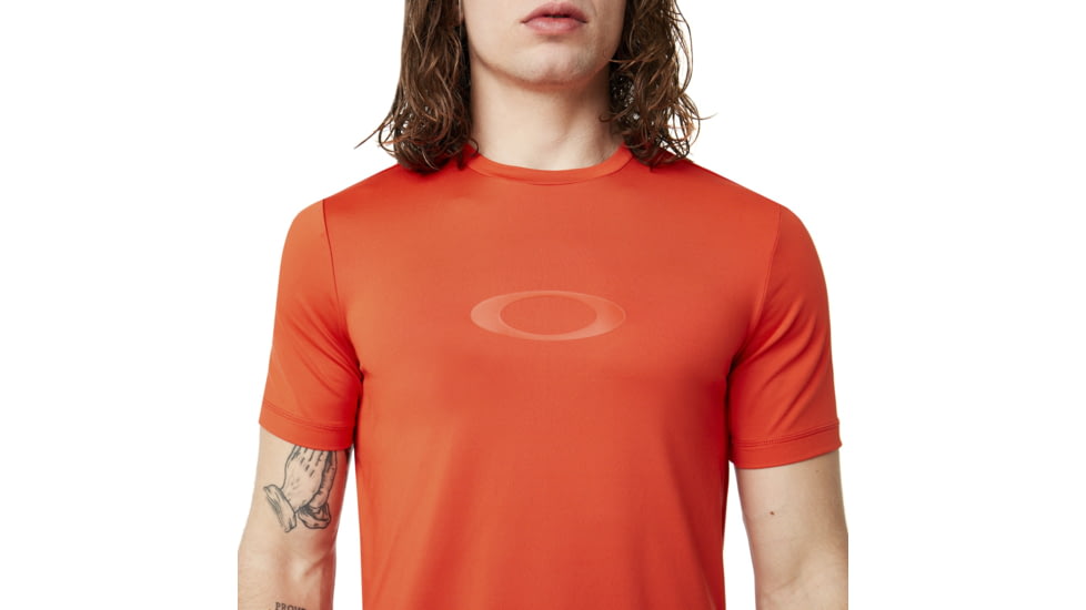 Oakley Ellipse Logo Rashguard - Mens, Blackout, 2XL 457602-02E-XXL