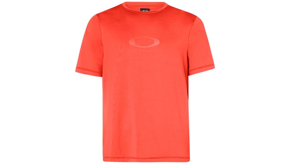 Oakley Ellipse Logo Rashguard - Mens, Fire Red, Extra Small, 457602-4FR-XS