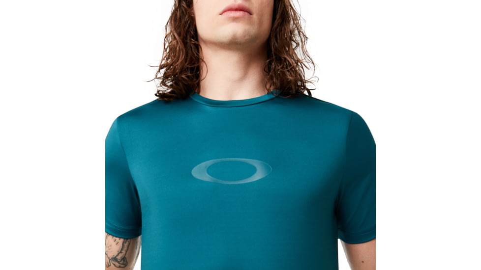 Oakley Ellipse Logo Rashguard - Mens, Petrol, Large, 457602-9PE-L