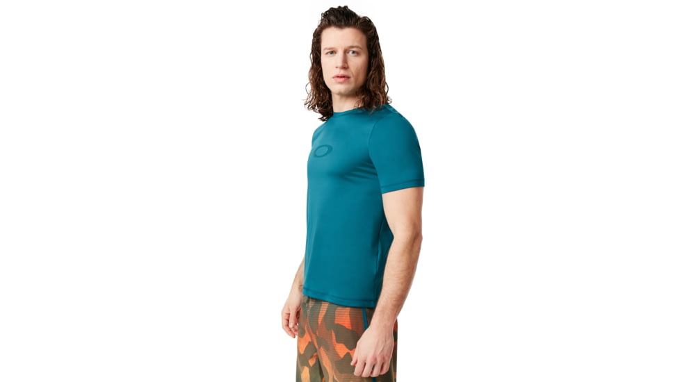 Oakley Ellipse Logo Rashguard - Mens, Petrol, Large, 457602-9PE-L