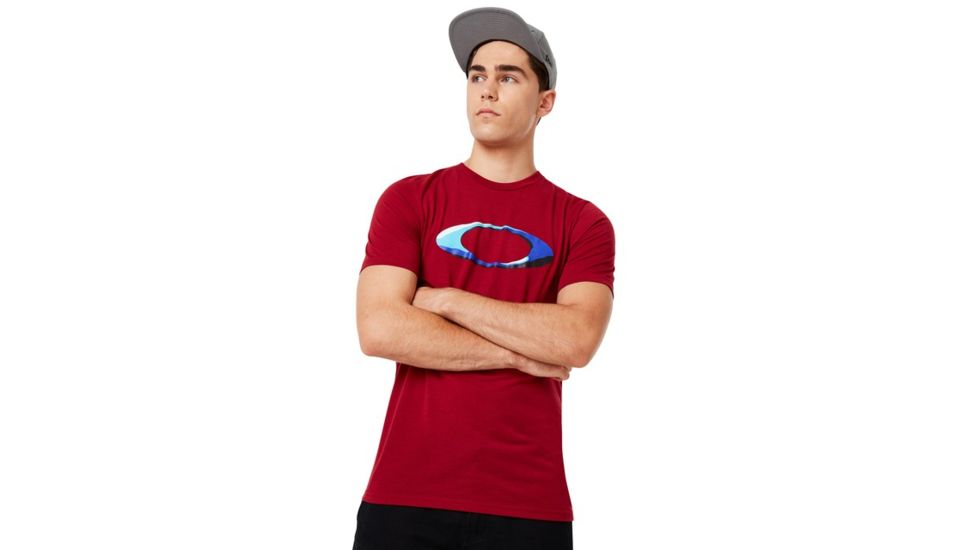 Oakley Ellipse Shadow Tee - Mens, Raspberry, 2XL, 457928-45A-XXL