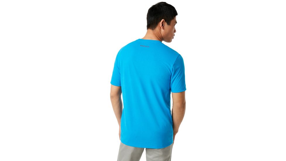 Oakley Ellipse Usa Short Sleeve - Mens, Hawaiian Blue, Extra Small, 457355-6HB-XS