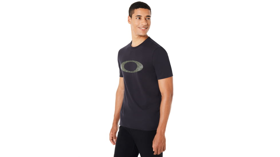 Oakley Ellpise Line Camo Short Sleeve - Mens, Blackout, Large, 457359-02E-L