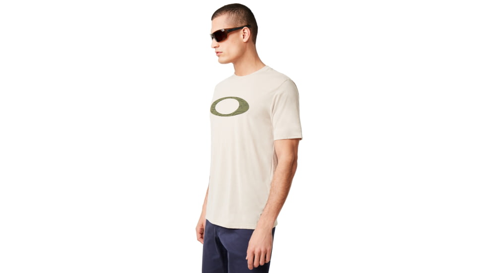 Oakley Ellpise Line Camo Short Sleeve - Mens, Oxford Tan, Large, 457359-88L-L