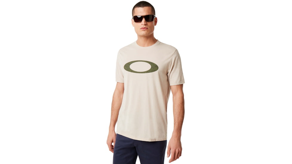 Oakley Ellpise Line Camo Short Sleeve - Mens, Oxford Tan, Medium, 457359-88L-M