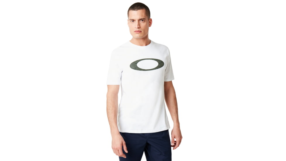Oakley Ellpise Line Camo Short Sleeve - Mens, White, Extra Large, 457359-100-XL