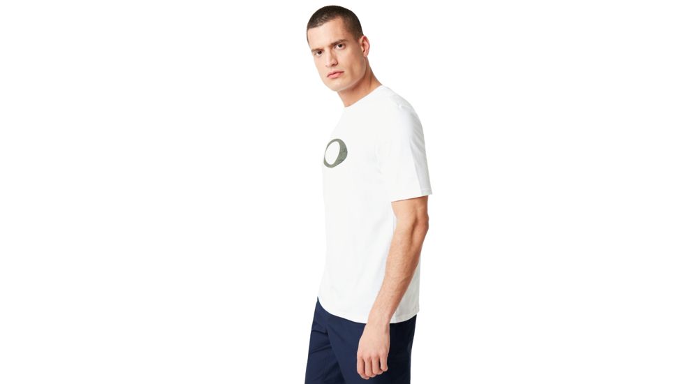 Oakley Ellpise Line Camo Short Sleeve Tee - Mens, White, Extra Small, 457359-100-XS