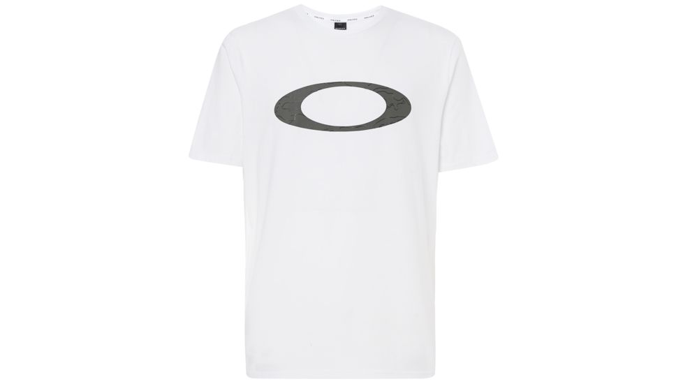 Oakley Ellpise Line Camo Short Sleeve Tee - Mens, White, Extra Small, 457359-100-XS