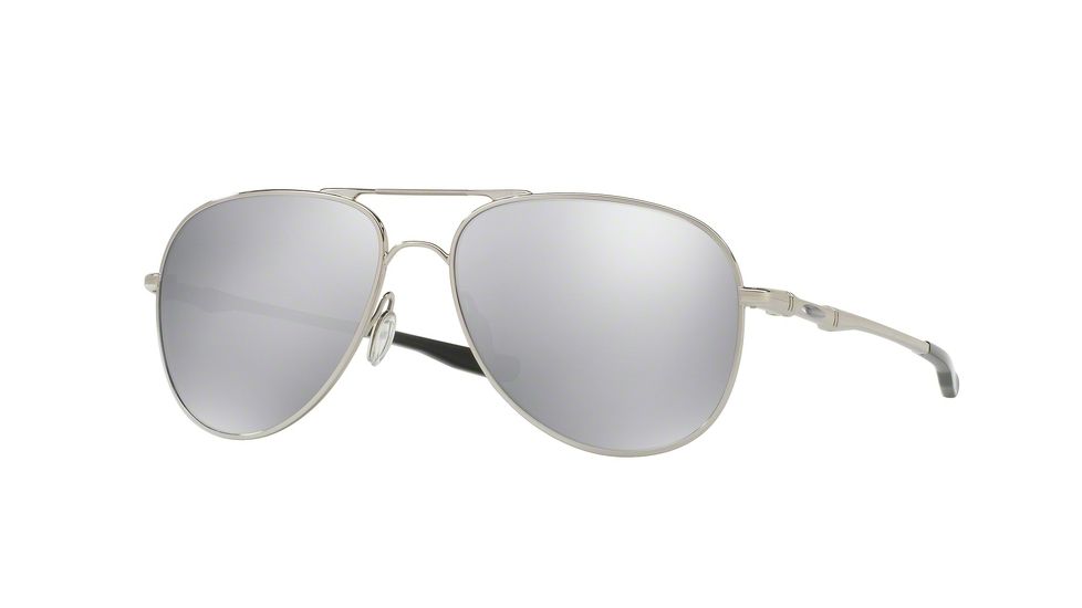Oakley ELMONT M &amp; L OO4119 Sunglasses 411908-60 - Polished Chrome Frame, Chrome Iridium Lenses