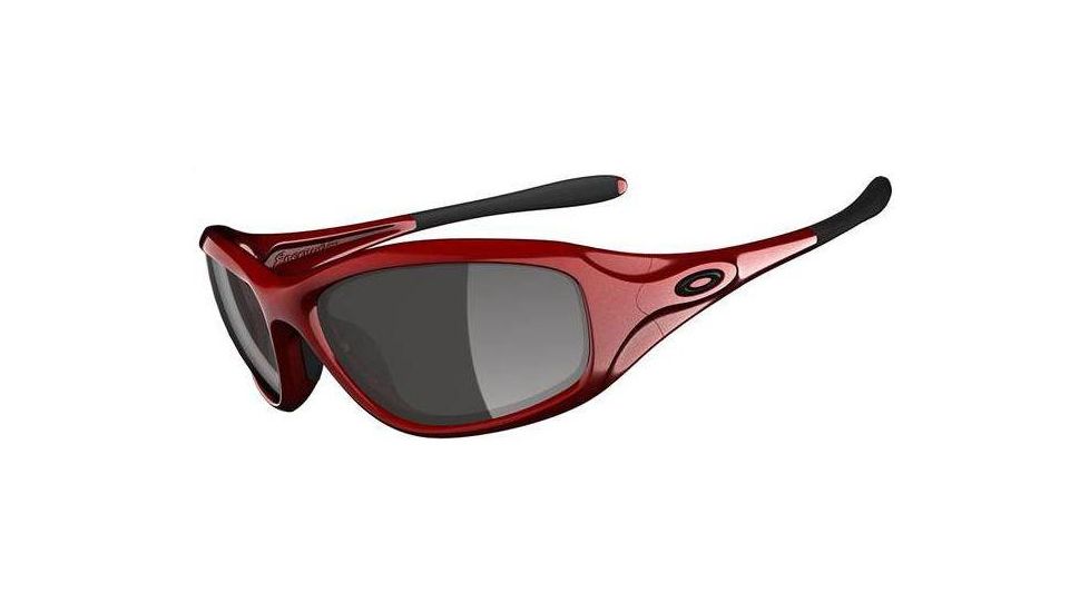 Oakley Encounter Metallic Red Frame w/ Grey Lenses Sunglasses OO9091-04