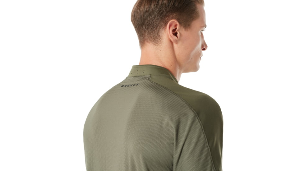 Oakley Engineered Short Sleeve Polo Bomber Collar - Mens, Dark Brush, Medium, 434221-86V-M