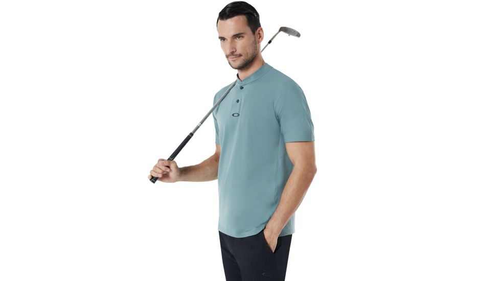Oakley Engineered Short Sleeve Polo Bomber Collar - Mens, Ore, Large, 434221-6BQ-L