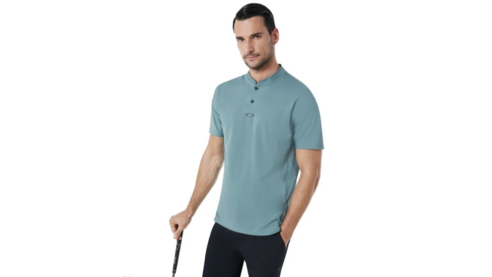Oakley Engineered Short Sleeve Polo Bomber Collar - Mens, Ore, Large, 434221-6BQ-L