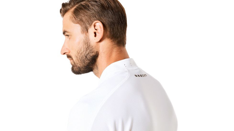 Oakley Engineered Short Sleeve Polo Bomber Collar - Mens, White, Medium, 434221-100-M