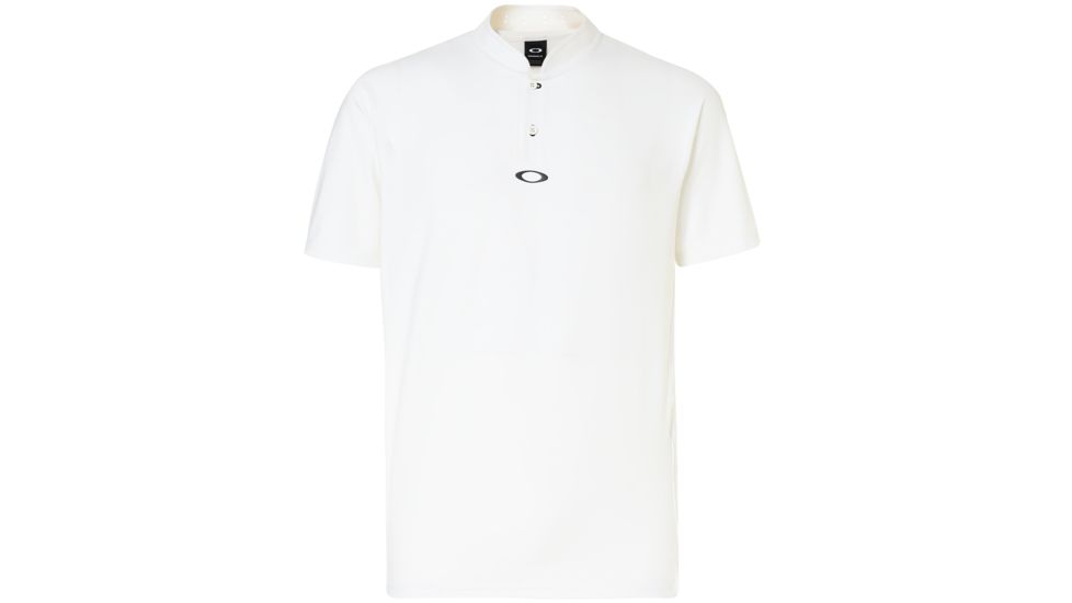 Oakley Engineered Short Sleeve Polo Bomber Collar - Mens, White, Medium, 434221-100-M