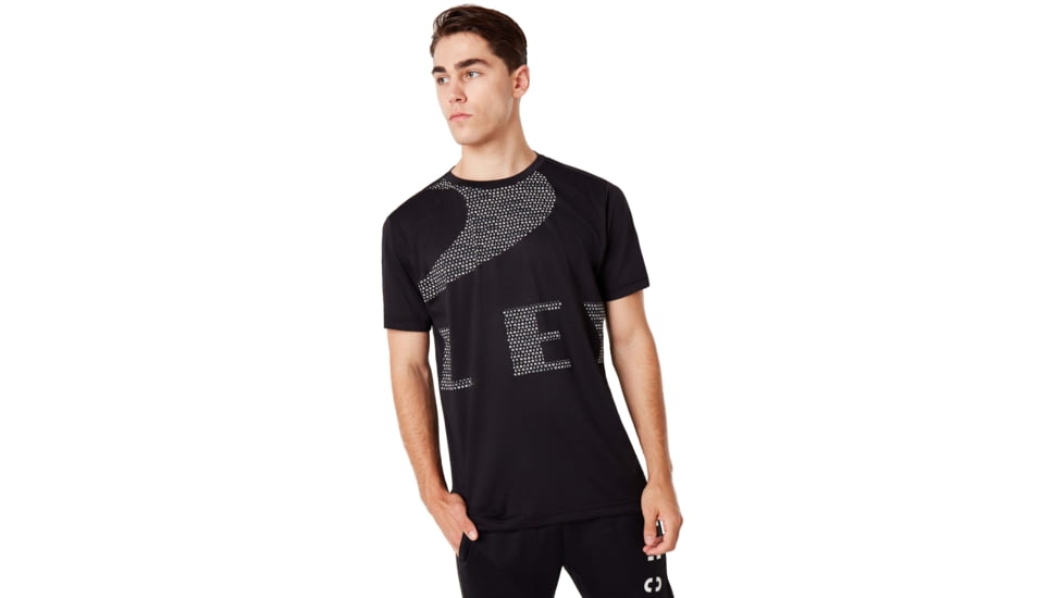Oakley Enhance Big Qd Short Sleeve Tee - Mens, Blackout, Small, 458094-02E-S