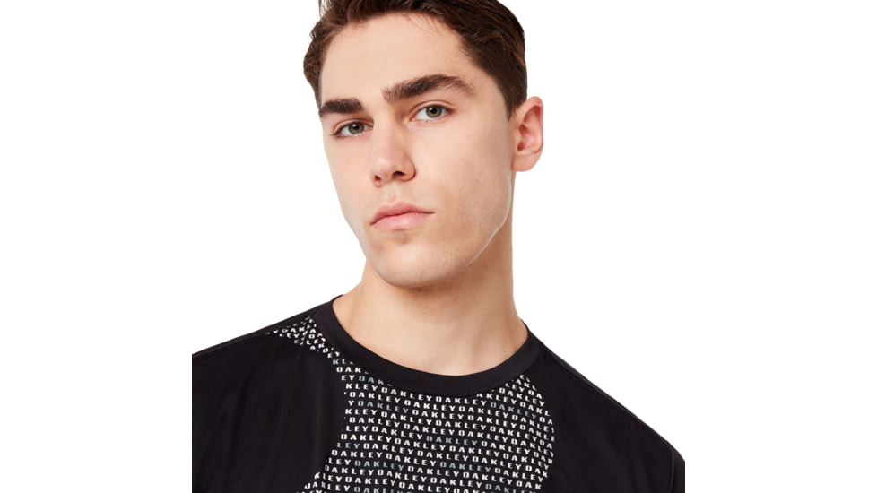 Oakley Enhance Big Qd Short Sleeve Tee - Mens, Blackout, Small, 458094-02E-S