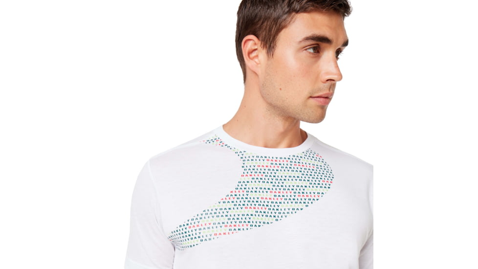 Oakley Enhance Big Qd Short Sleeve Tee - Mens, White, Medium, 458094-100-M
