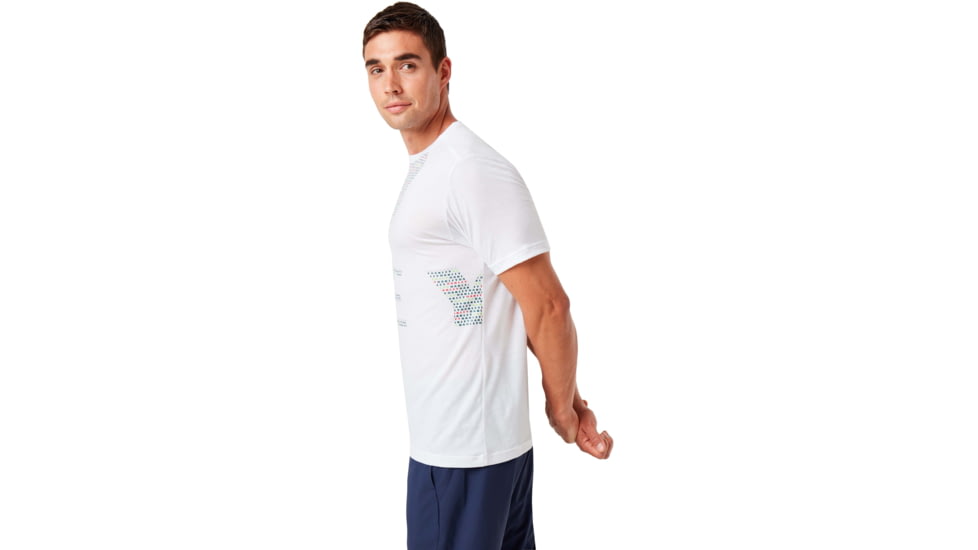 Oakley Enhance Big Qd Short Sleeve Tee - Mens, White, Medium, 458094-100-M