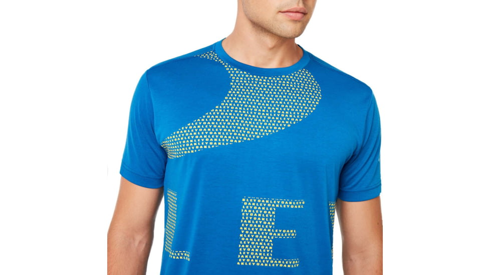 Oakley Enhance Big Quick Drying Short Sleeve Tee - Mens, Electric Shade, Large, 458094-66X-L