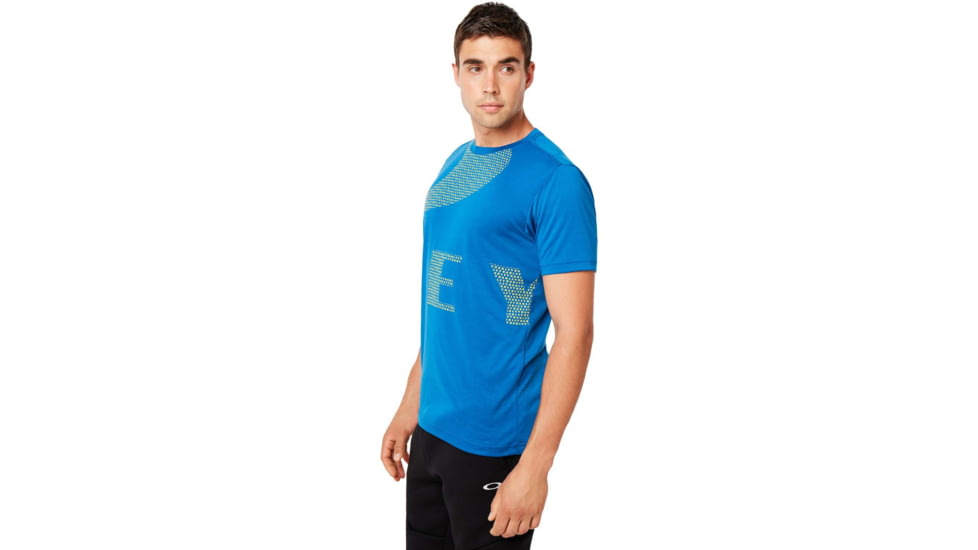 Oakley Enhance Big Quick Drying Short Sleeve Tee - Mens, Electric Shade, Large, 458094-66X-L
