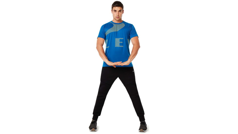 Oakley Enhance Big Quick Drying Short Sleeve Tee - Mens, Electric Shade, Large, 458094-66X-L