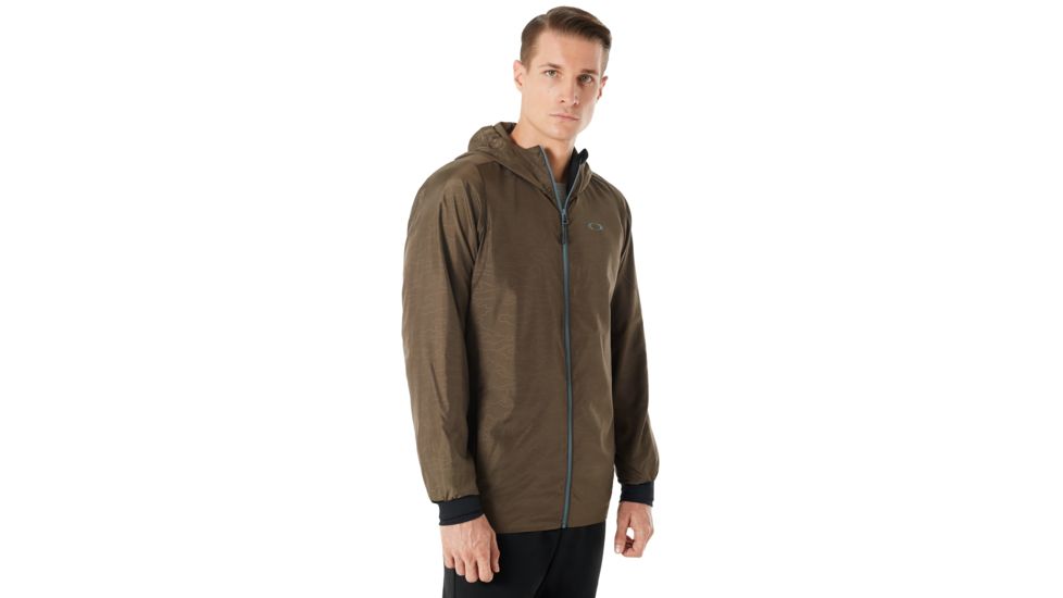 Oakley Enhance Emboss 8.7 Wind Jacket - Mens, Canteen, 2XL, 412591-87Y-XXL