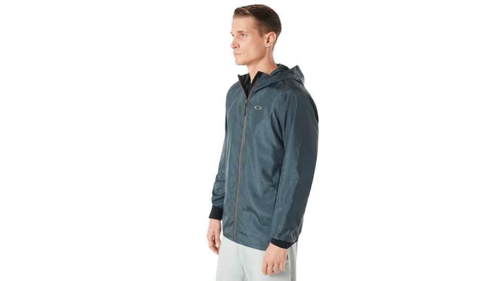 Oakley Enhance Emboss 8.7 Wind Jacket - Mens, Dark Slate, 2XL, 412591-94A-XXL